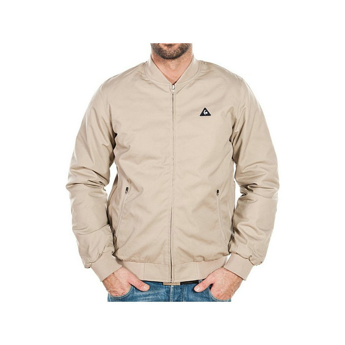 Le Coq Sportif Blouson Basilou Bomber Cornstalk - Beige Blousons Homme